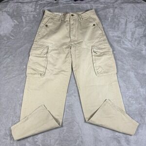 Nautica Marine Drill Cargo Pants Men 32x28 Relaxed Fit Utility Paratrooper Baggy